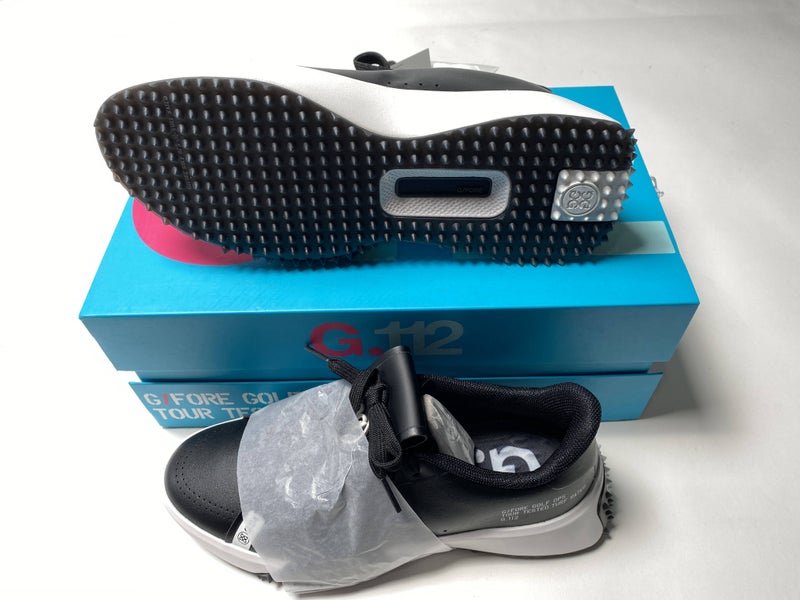 G/Fore Ladies Kiltie G.112 Golf Shoes Onyx Black White Womens 7.5 (G4LF23EF53)