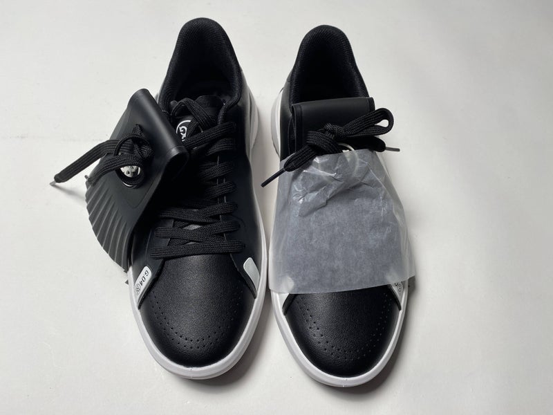 G/Fore Ladies Kiltie G.112 Golf Shoes Onyx Black White Womens 7.5 (G4LF23EF53)
