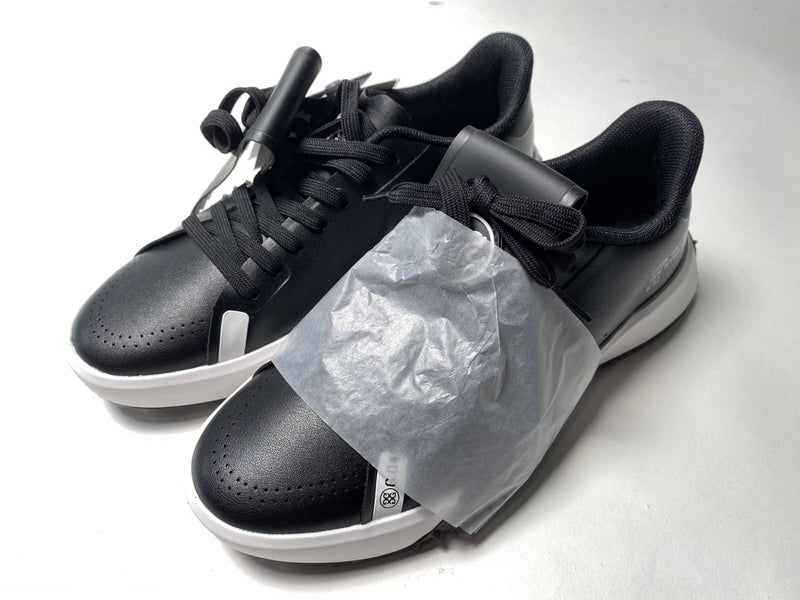 G/Fore Ladies Kiltie G.112 Golf Shoes Onyx Black White Womens 7.5 (G4LF23EF53)