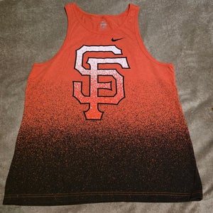 GUC Mens Nike San Francisco Giants Tank Top Size 2XL Orange/Black