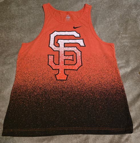 GUC Mens Nike San Francisco Giants Tank Top Size 2XL Orange/Black