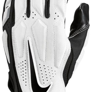 new men's large nike D-TACK 6.0 Padded Lineman Black/White Football Gloves