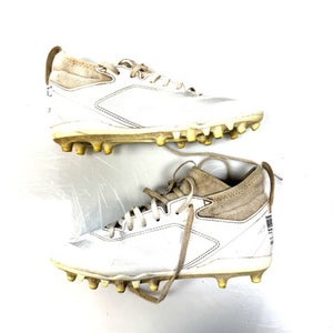 Used Adidas Jr FB Cleats White Junior 04.5 11860-S000295775