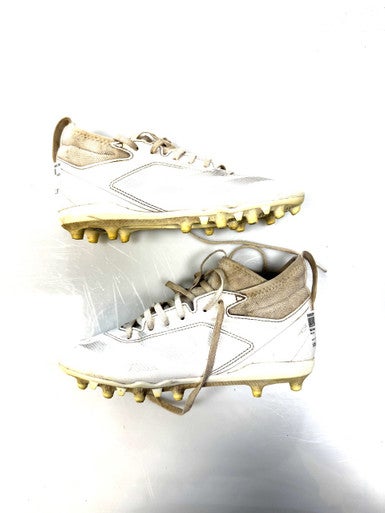 Used Adidas Jr FB Cleats White Junior 04.5 11860-S000295775