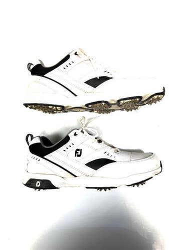 Used Foot Joy Mens Golf Shoes White Senior 11.5 11860-S000295766