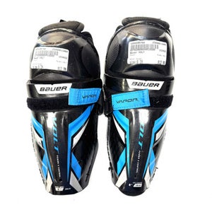 Used Bauer VOLT Youth Shin Guards Black 8" 11860-S000295760