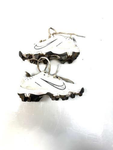 Used Nike DIAMOND BB/SB Cleats Grey Youth 11.0 11860-S000295746