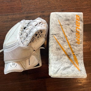 Bauer vapor Hyperlite 2 goalie blocker and glove