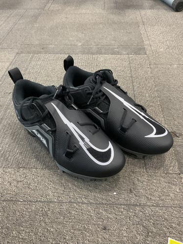 Used Nike ALPHA MENACE Adult FB Cleats Black Senior 11 11614-S000218839