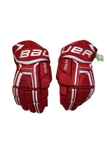 Used Bauer SUPREME S170 Senior Gloves Red 13" 11347-S000252661