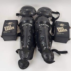 Easton Catcher's Shin Guard Set Intermediate 14" Catchers Shin Guards