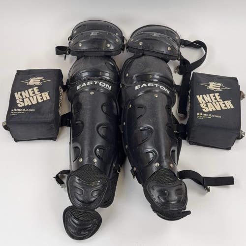 Easton Catcher's Shin Guard Set Intermediate 14" Catchers Shin Guards