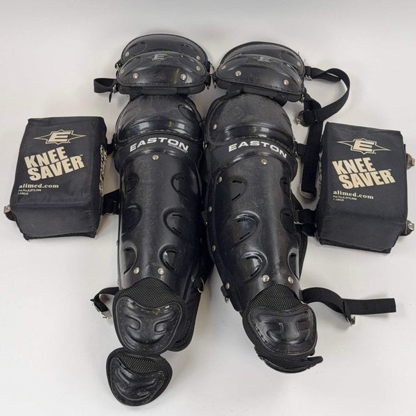 Easton Catcher's Shin Guard Set Intermediate 14" Catchers Shin Guards