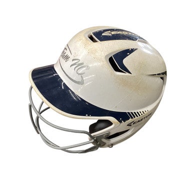 Used Easton BATTING HELMET Batting Helmet w/Mask White MD 11760-S000079959
