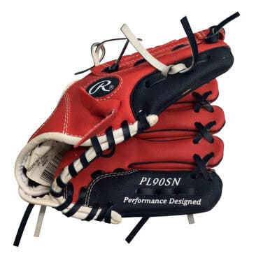 Used Rawlings BASEBALL GLOVE BB/SB Glove RH Throw Red 9" 11760-S000080060