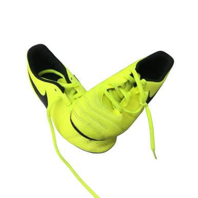 Used Nike TIEMPO Soccer Cleats Yellow Junior 02 11760-S000080037
