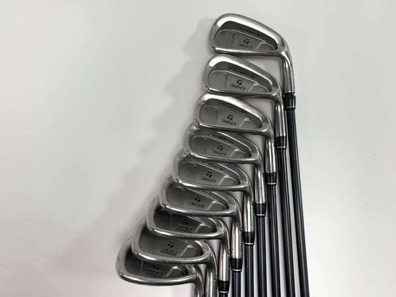 TaylorMade 360 Iron Set 4-PW+GW+SW+LW Lite L-60 80g Regular RH +1'' No 5 iron