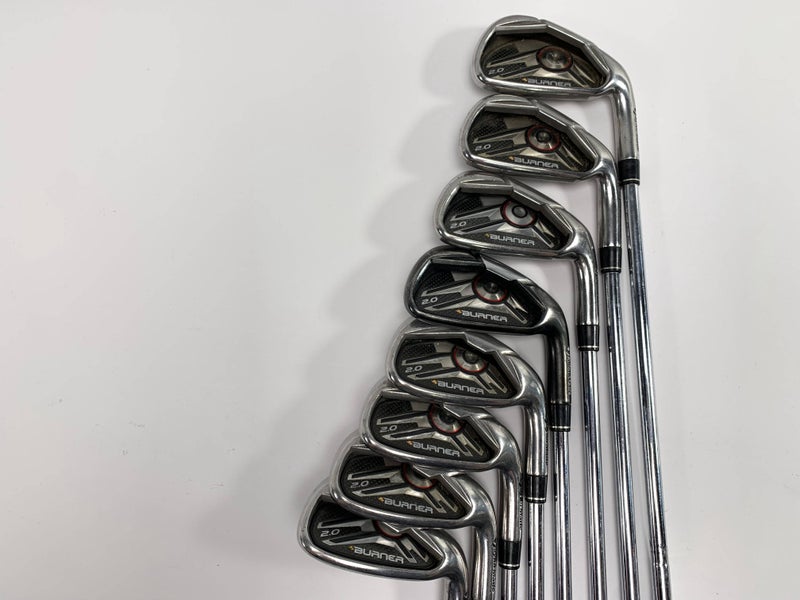 TaylorMade Burner 2.0 Iron Set 4-PW+GW Burner 2.0 85g Stiff Steel Mens RH