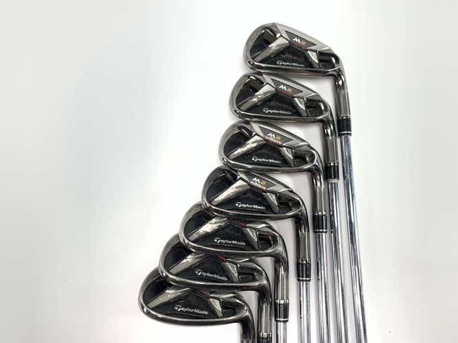 TaylorMade M2 Iron Set 6-PW+GW+SW REAX Regular Steel Mens RH