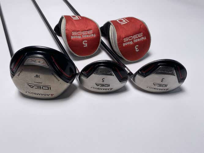 Adams Idea A3 OS Driver Wood Set 1 3 5 | 10* 15* 18* A3 OS 60g Mens RH HC