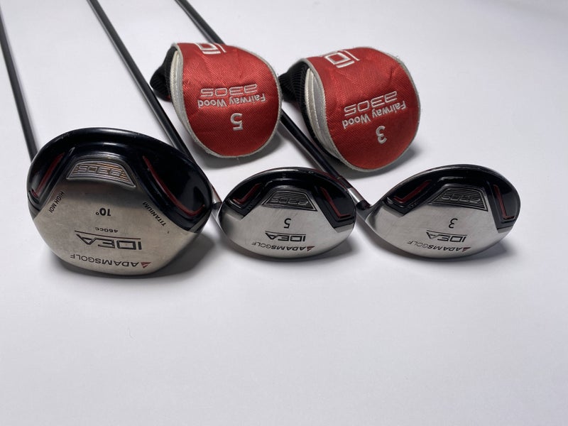 Adams Idea A3 OS Driver Wood Set 1 3 5 | 10* 15* 18* A3 OS 60g Mens RH HC