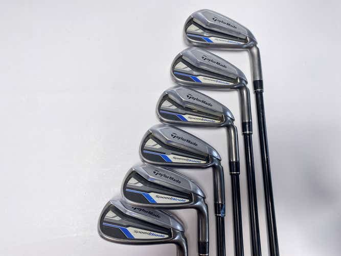 TaylorMade Speedblade Iron Set 4-PW VeloxT 65g Reg RH Midsize No 8 iron +1/2''