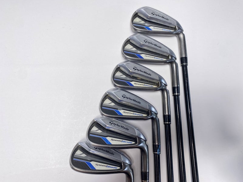 TaylorMade Speedblade Iron Set 4-PW VeloxT 65g Reg RH Midsize No 8 iron +1/2''