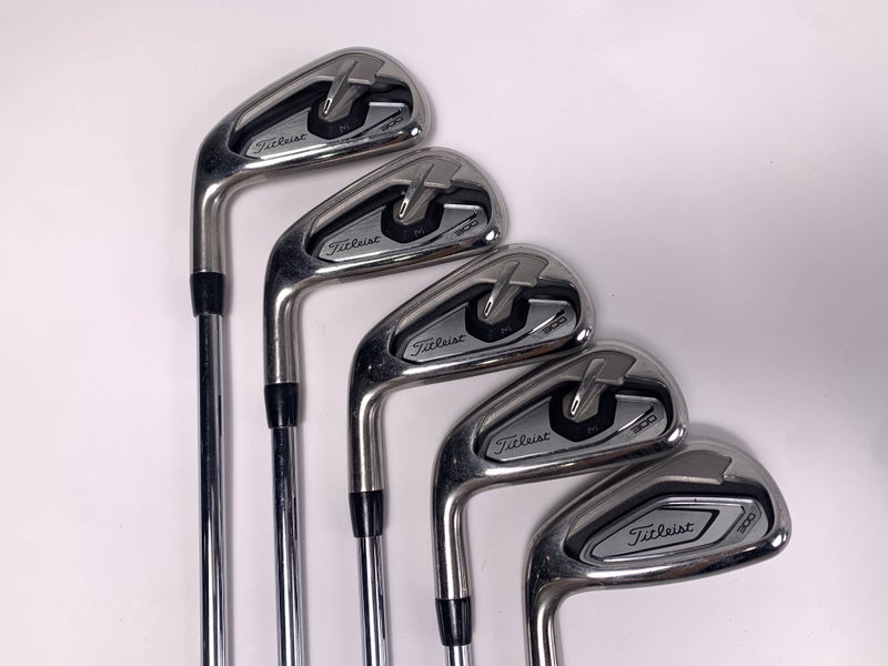 Titleist T300 Iron Set 4-9 True Temper AMT Red R300 Regular LH No 8 iron