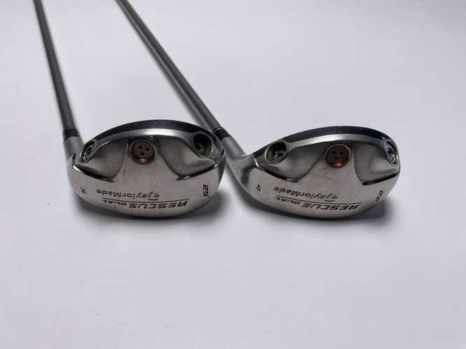 TaylorMade Rescue Dual 4 & 5 Hybrid Set 22* 25* Ultralite Graphite 65g Mens RH