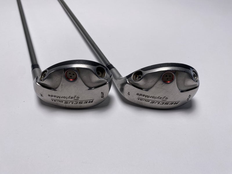 TaylorMade Rescue Dual 4 & 5 Hybrid Set 22* 25* Ultralite Graphite 65g Mens RH