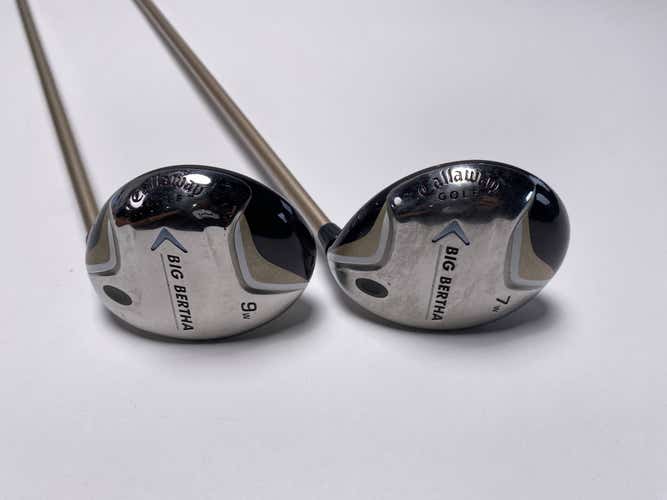 Callaway Big Bertha 2007 7 & 9 Fairway Wood Set 21* 24* 55g Graphite Womens RH