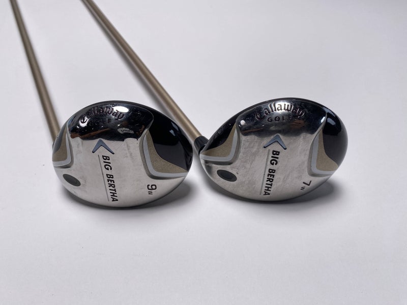 Callaway Big Bertha 2007 7 & 9 Fairway Wood Set 21* 24* 55g Graphite Womens RH