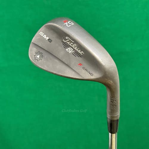 Titleist Vokey SM6 Black Raw 52-8F 52 Gap Wedge Vokey Design Steel Wedge Flex