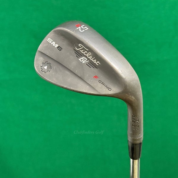Titleist Vokey SM6 Black Raw 52-8F 52 Gap Wedge Vokey Design Steel Wedge Flex