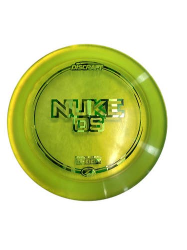 Used Discraft NUKE OS Disc Golf Driver Yellow 11884-S000050091
