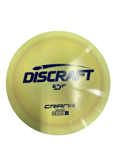 Used Discraft ESP CRANK Disc Golf Driver Yellow 11884-S000050089