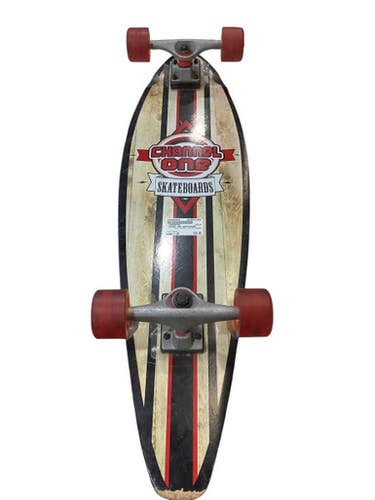 Used CHANNEL ONE SKATEBOARD Complete Skateboard Brown 7" 11884-S000050056