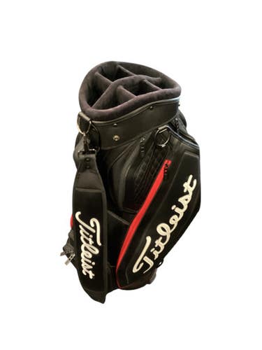 Used Titleist BLACK AND RED Mens Cart Bag Black 11884-S000050045