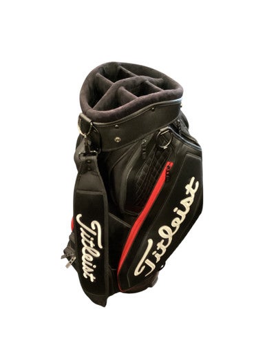 Used Titleist BLACK AND RED Mens Cart Bag Black 11884-S000050045
