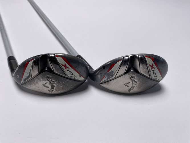 Callaway X Hot 2013  &  Hybrid Set 18* 23* Project X PXv 5.5 Regular Mens RH