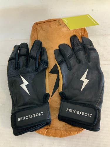 Used BRUCE BOLT BATTING GLOVE BB/SB Accessory Tan And Black XL 11823-S000033276