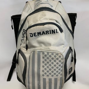 Used Demarini DOUBLE BAT BB/SB Player Backpack White 11823-S000033277
