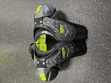 Used Schutt DS FLEX FB Shoulder Pads Black MD 11849-S000030421