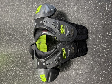 Used Schutt DS FLEX FB Shoulder Pads Black MD 11849-S000030421