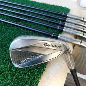 TaylorMade STEALTH (6i-PW+AW) Iron Set w/ KBS MAX 55g Senior Flex Shafts