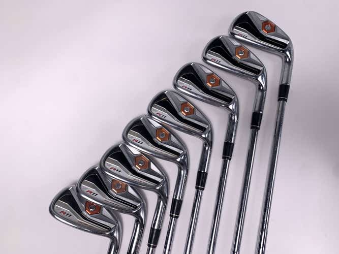 TaylorMade R11 Iron Set 4-PW+GW KBS 90g Stiff Steel Mens RH