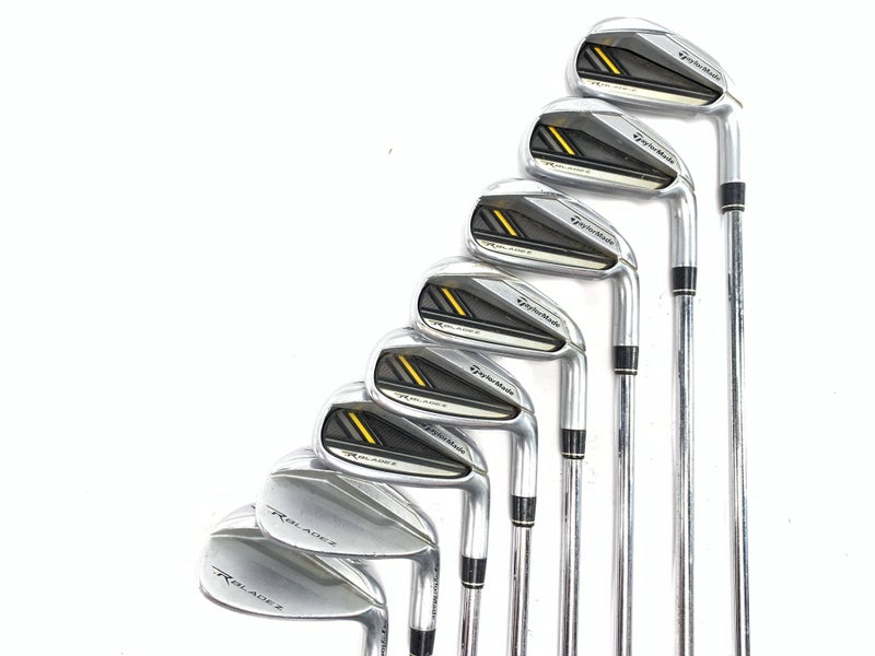 TaylorMade RocketBladez Iron Set 4-PW+GW+SW 85g Regular RH No 8 iron +1''
