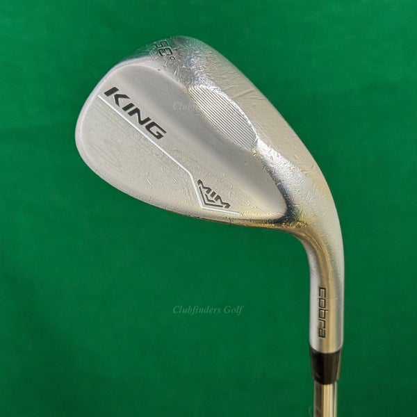 Cobra King MIM Chrome 58-V8 58 Lob Wedge KBS Hi-Rev 2.0 125 Steel Stiff
