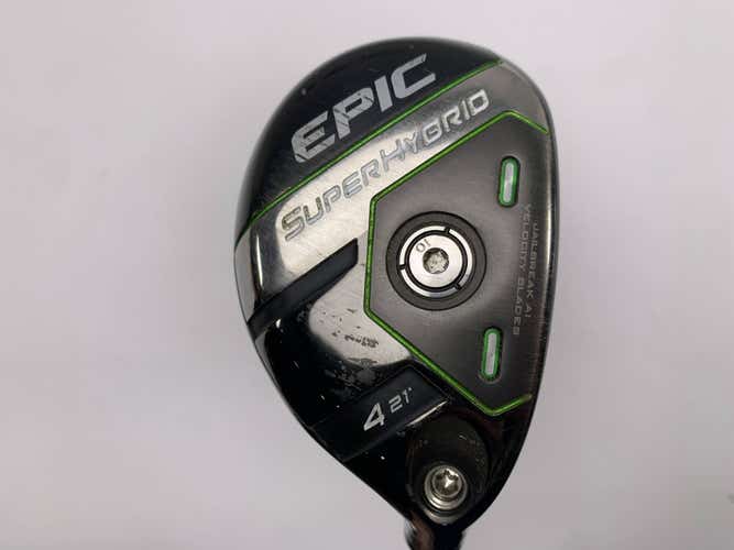 Callaway EPIC Super 4 Hybrid 21* AeroTech SteelFiber fc75 F3 Regular Mens RH HC