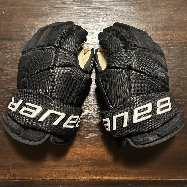 Black Bauer Vapor Gloves 14" Pro Stock